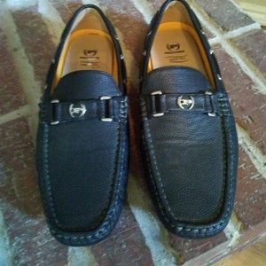 Men's black loafers